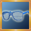 Light Blue Slotted Glasses