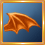 Orange Demon Wings