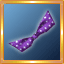 Dark Purple Polkadot Bow