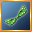 Green Polkadot Bow