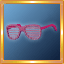 Hot Pink Gem Slotted Glasses
