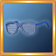 Blue Gem Slotted Glasses