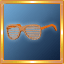 Orange Gem Slotted Glasses