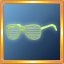 L.Green Gem Slotted Glasses
