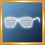 White Slotted Glasses