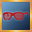 Red Slotted Glasses