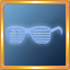 Light Blue Slotted Glasses
