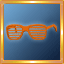 Orange Slotted Glasses