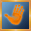 Orange Handprint