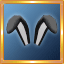 Black & White Bunny Ears