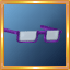 Dark Purple Scholar Glasses