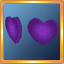 Dark Purple Love Love Eyes