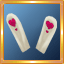 White/Hot Pink Heart Ears