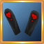 Black/Red Heart Ears