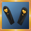 Black/Yellow Heart Ears
