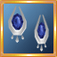 Silver Sapphire Earrings