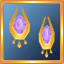 Gold Spinel Earrings