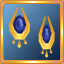 Gold Sapphire Earrings