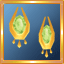 Gold Peridot Earrings
