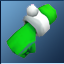 Green Santa Gloves