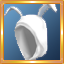 White Bunny Pajama Hood
