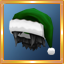 Holly Santa Hat