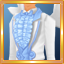 Light Blue Angel Top