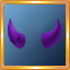 Dark Purple Devil Horns
