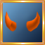 Orange Devil Horns