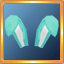 Turquoise Bunny Ears