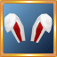 White/Red Bunny Ears