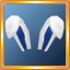 White/Blue Bunny Ears