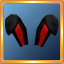 Black/Red Bunny Ears