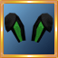 Black/Green Bunny Ears