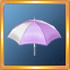 White/Purple Umbrella