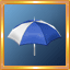 White/Blue Umbrella