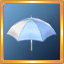 White/L.Blue Umbrella
