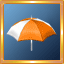 White/Orange Umbrella