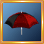 Black/Red Umbrella