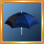 Black/Blue Umbrella