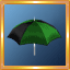 Black/Green Umbrella