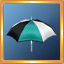 Turquoise Triad Umbrella