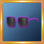 Purple Oversized Glasses