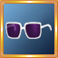 White/Purple Oversized Glasses