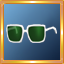 White/Green Oversized Glasses