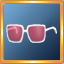White/Light Pink Oversized Glasses